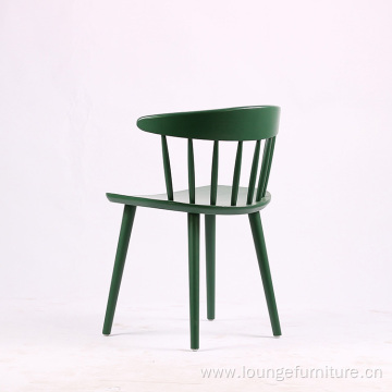 Simple design wood dining chair in painting